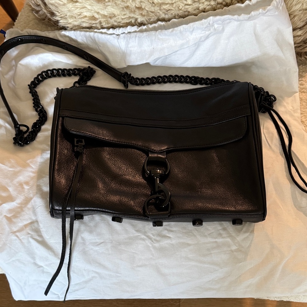 Rebecca Minkoff Black Leather Crossbody Bag